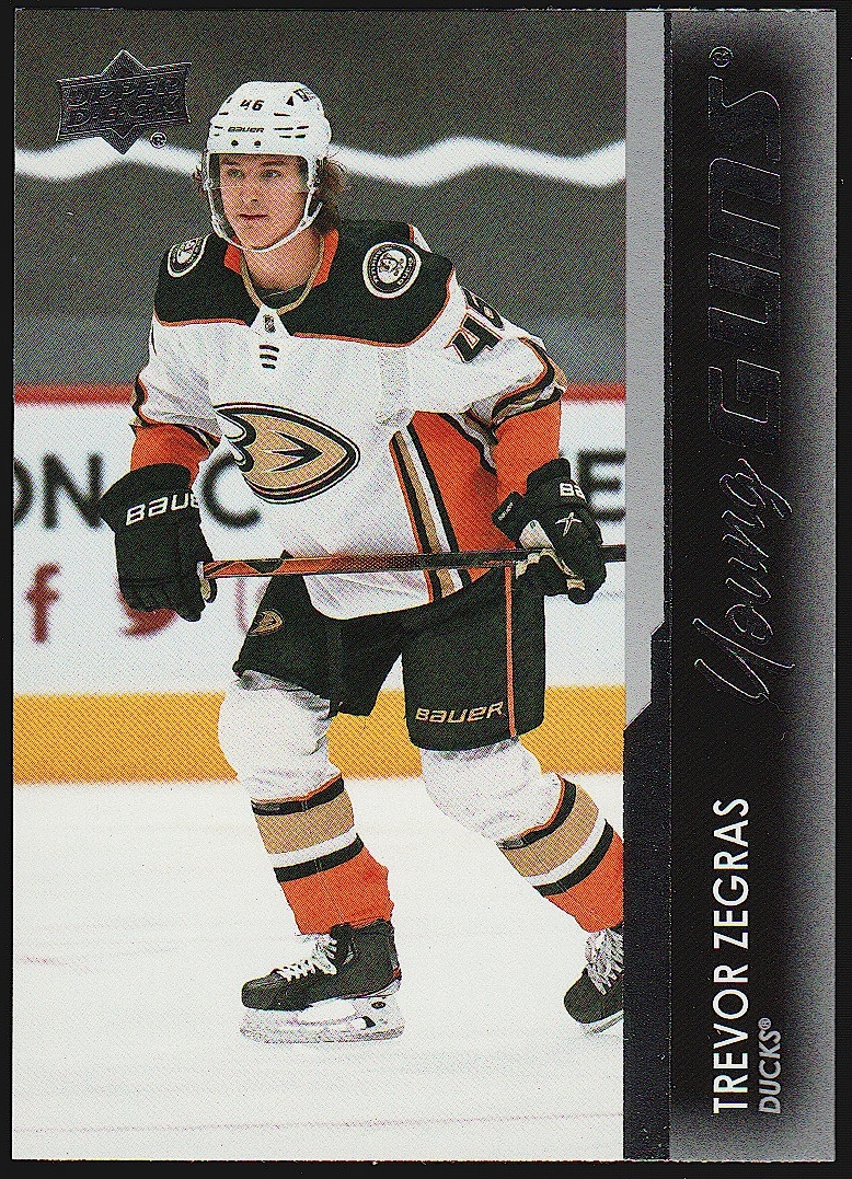 2021-22 Upper Deck #232 Trevor Zegras Young Guns YG RC (image for) 2021-22 Upper Deck #232 Trevor Zegras Young Guns YG RC