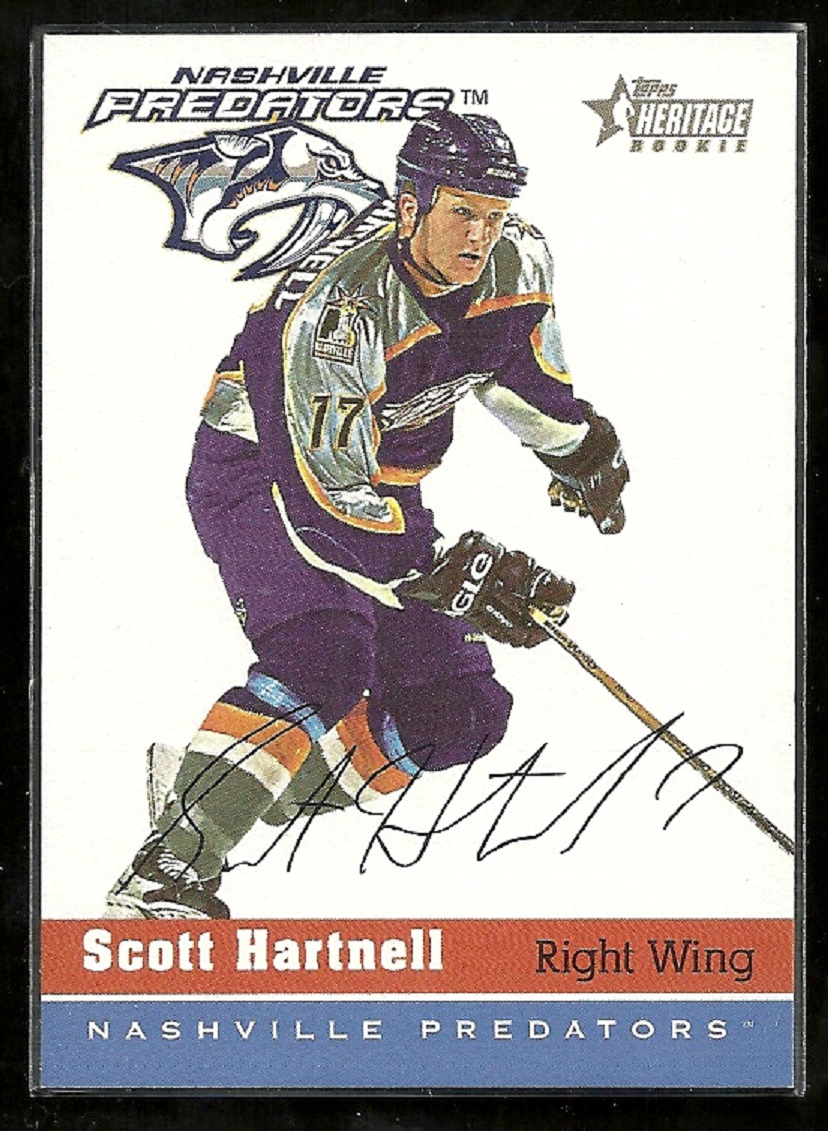 (image for) 2000-01 Topps Heritage #99 Scott Hartnell RC 1001/1955