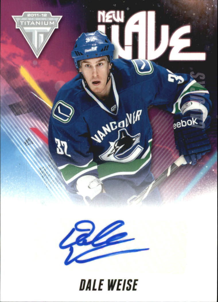 2011-12 Panini Titanium New Wave Autographs #17 Dale Weise (image for) 2011-12 Panini Titanium New Wave Autographs #17 Dale Weise