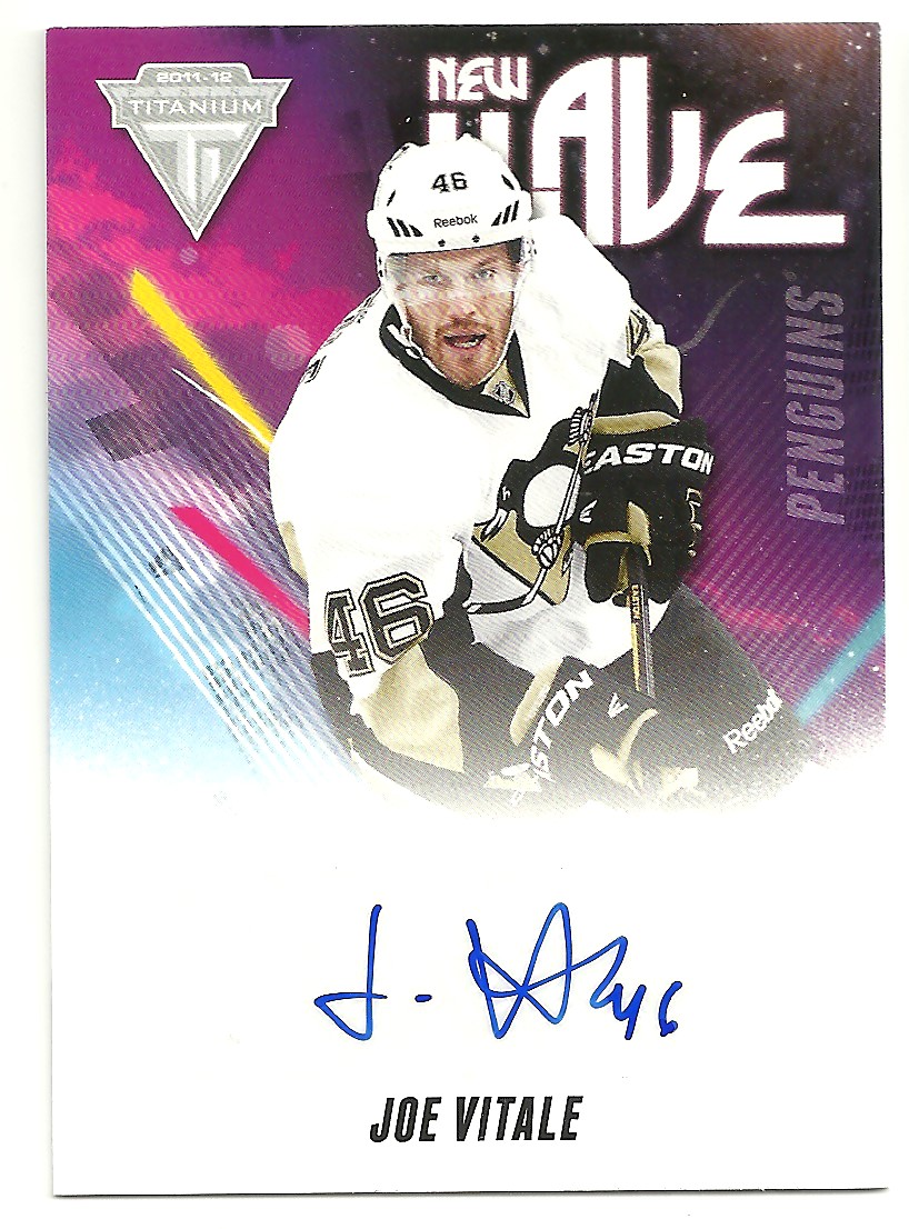2011-12 Panini Titanium New Wave Autographs #30 Joe Vitale (image for) 2011-12 Panini Titanium New Wave Autographs #30 Joe Vitale
