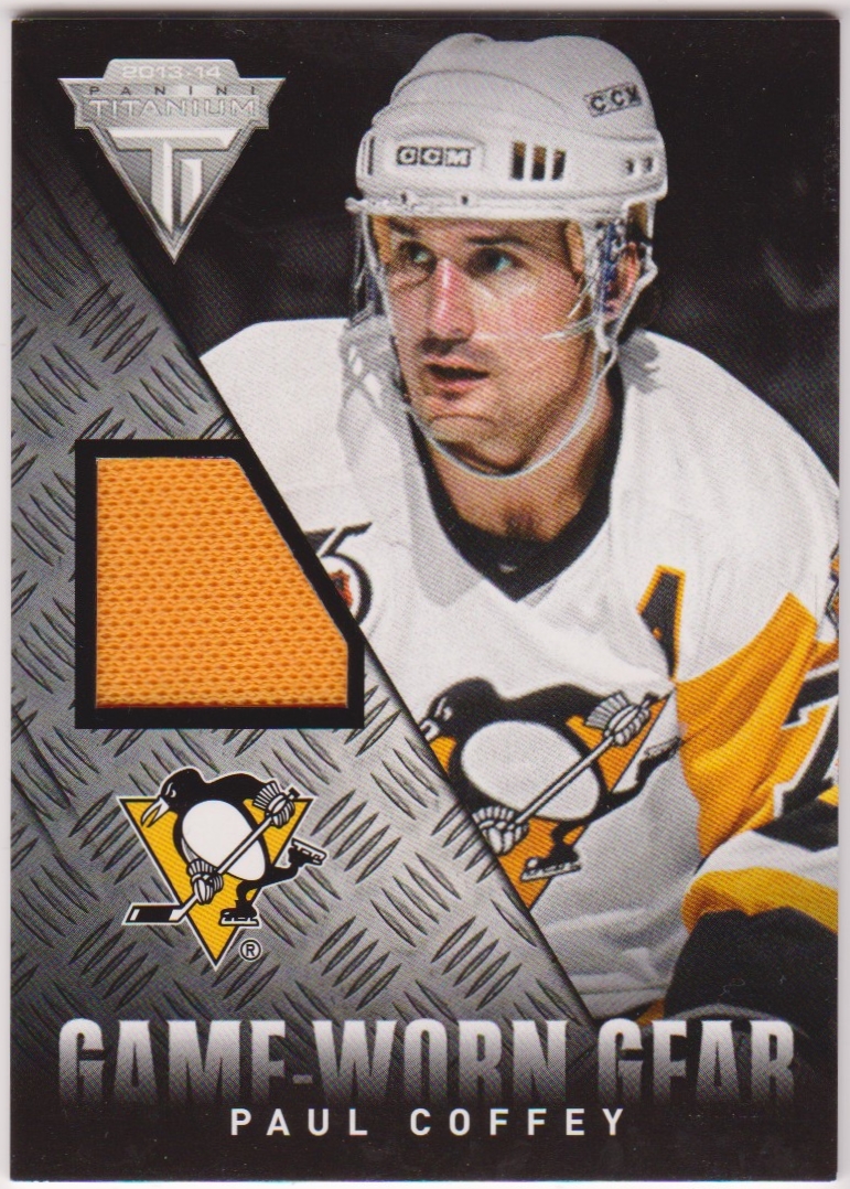 2013-14 Panini Titanium Game Worn Gear #GGPC Paul Coffey (image for) 2013-14 Panini Titanium Game Worn Gear #GGPC Paul Coffey