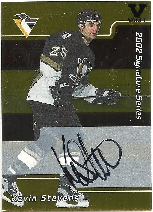 2001-02 BAP Signature Series Autographs Gold #143 Kevin Stevens (image for) 2001-02 BAP Signature Series Autographs Gold #143 Kevin Stevens