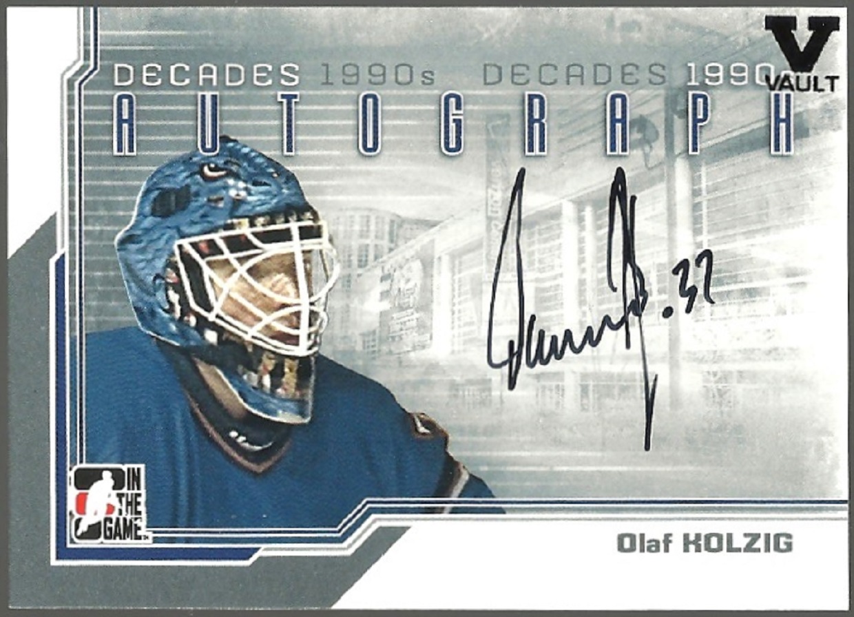 2013-14 ITG Decades 1990s Autographs #AOK Olaf Kolzig (image for) 2013-14 ITG Decades 1990s Autographs #AOK Olaf Kolzig
