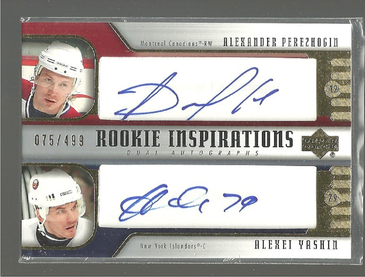 2005-06 UD Rookie Update#268 Alexander Perezhogin AUTO RC (image for) 2005-06 UD Rookie Update#268 Alexander Perezhogin AUTO RC