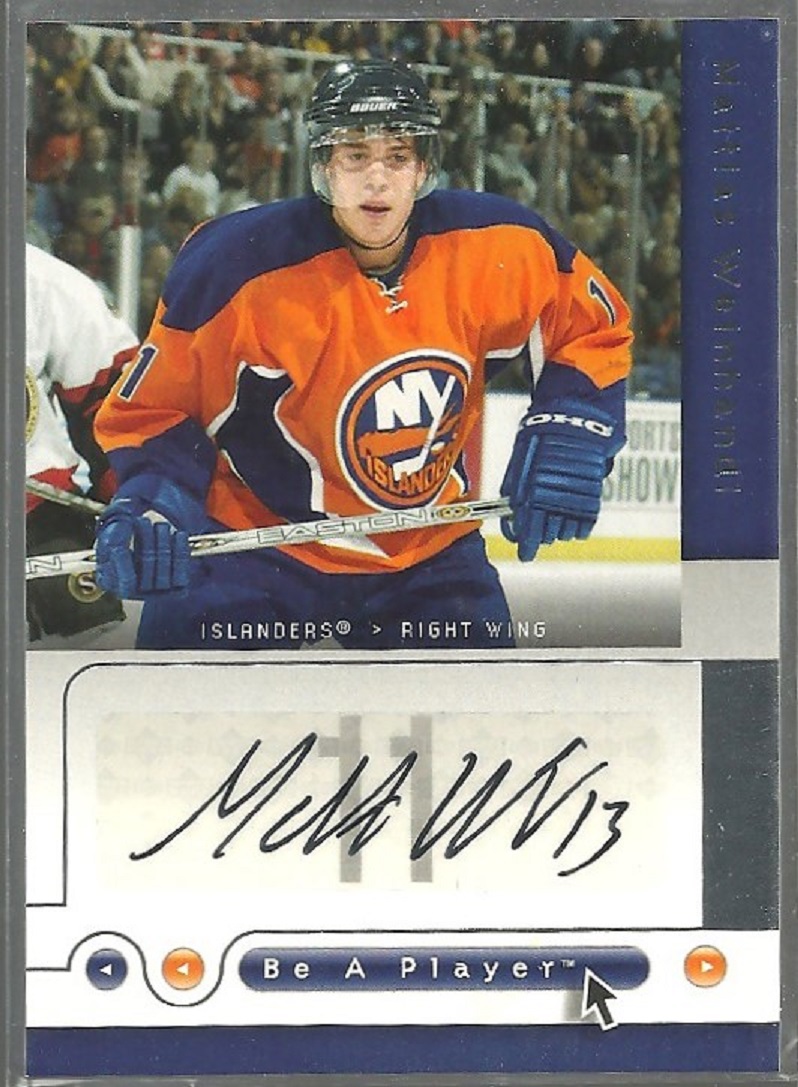 2005-06 Be A Player Signatures #MW Mattias Weinhandl AUTO (image for) 2005-06 Be A Player Signatures #MW Mattias Weinhandl AUTO
