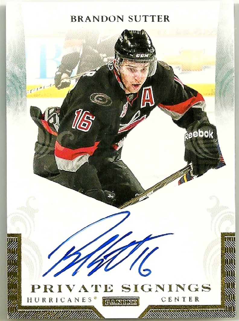 (image for) 2011-12 Panini Private Signings #BSU Brandon Sutter