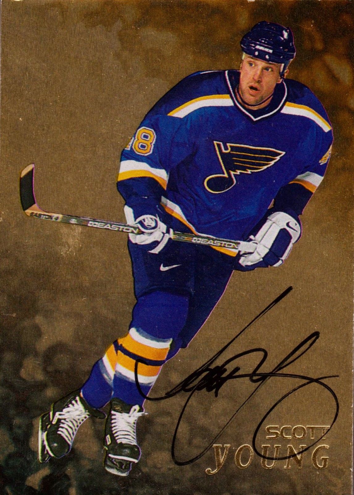 1998-99 Be A Player Autographs Gold #278 Scott Young (image for) 1998-99 Be A Player Autographs Gold #278 Scott Young