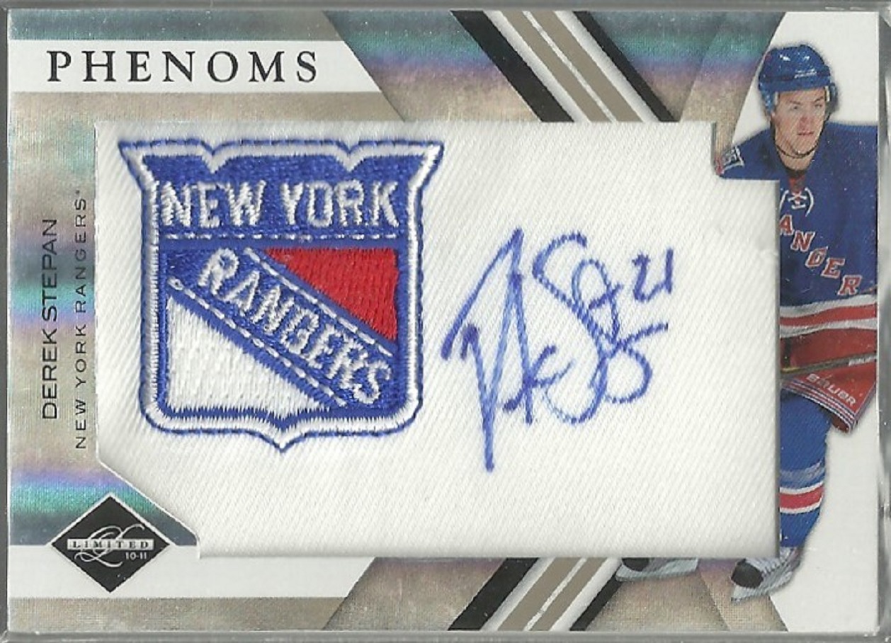 2010-11 Limited #213 Derek Stepan AUTO RC 295/283 (image for) 2010-11 Limited #213 Derek Stepan AUTO RC 295/283