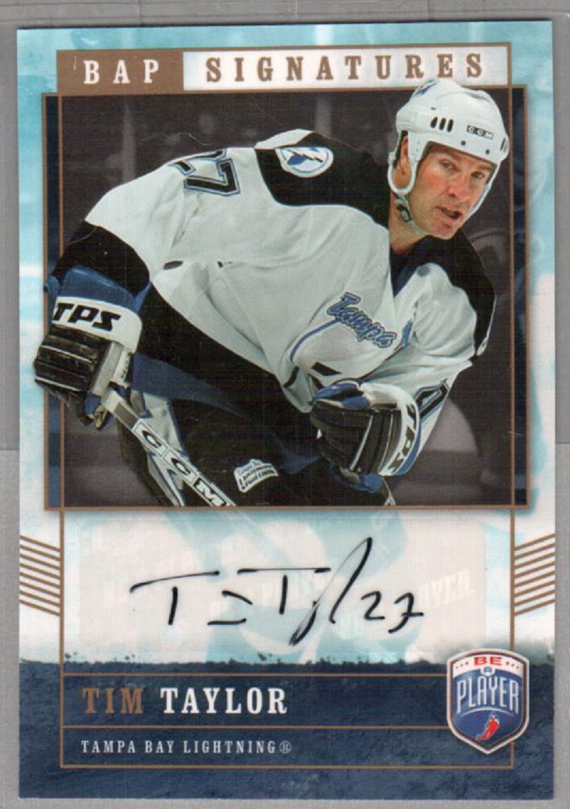 2006-07 Be A Player Signatures #TT Tim Taylor (image for) 2006-07 Be A Player Signatures #TT Tim Taylor