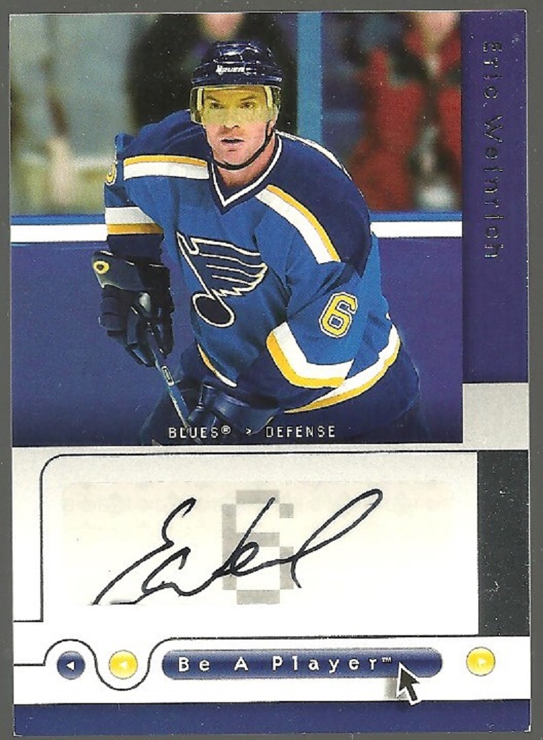 2005-06 Be A Player Signatures #EW Eric Weinrich AUTO (image for) 2005-06 Be A Player Signatures #EW Eric Weinrich AUTO