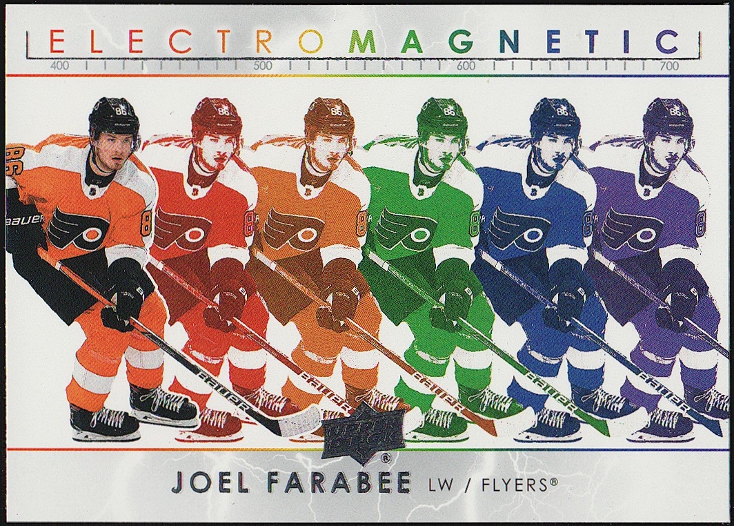 2021-22 Upper Deck Electromagnetic #EM10 Joel Farabee (image for) 2021-22 Upper Deck Electromagnetic #EM10 Joel Farabee
