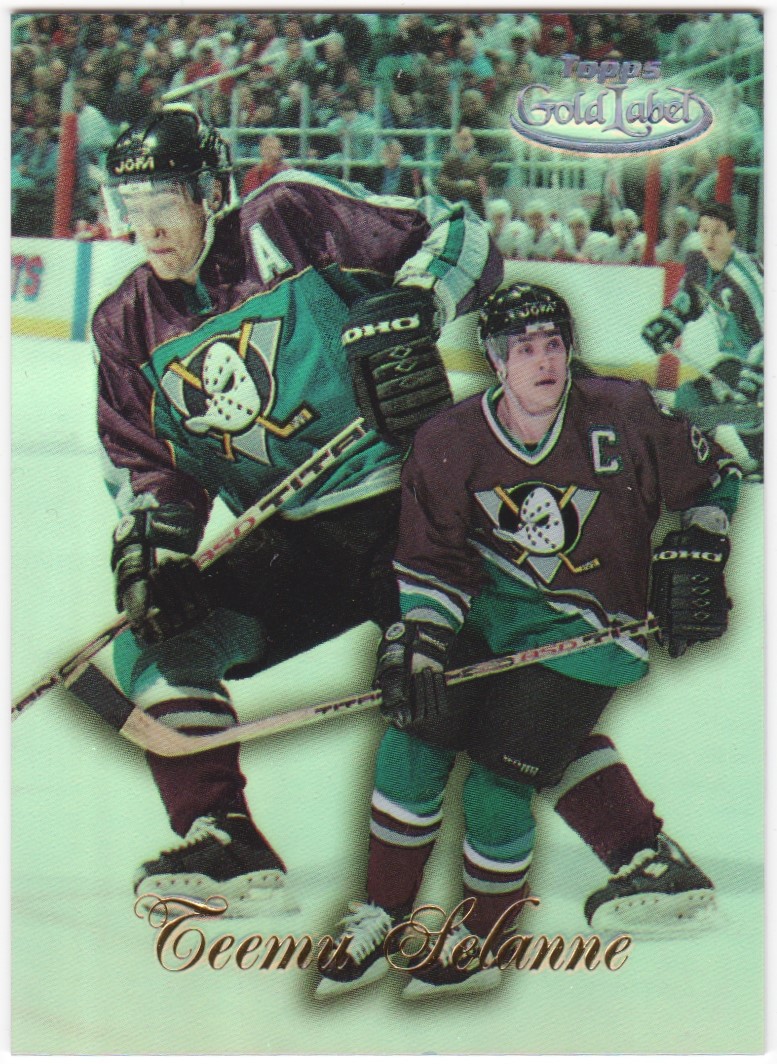 1998-99 Topps Gold Label Class 1 Black #7 Teemu Selanne (image for) 1998-99 Topps Gold Label Class 1 Black #7 Teemu Selanne