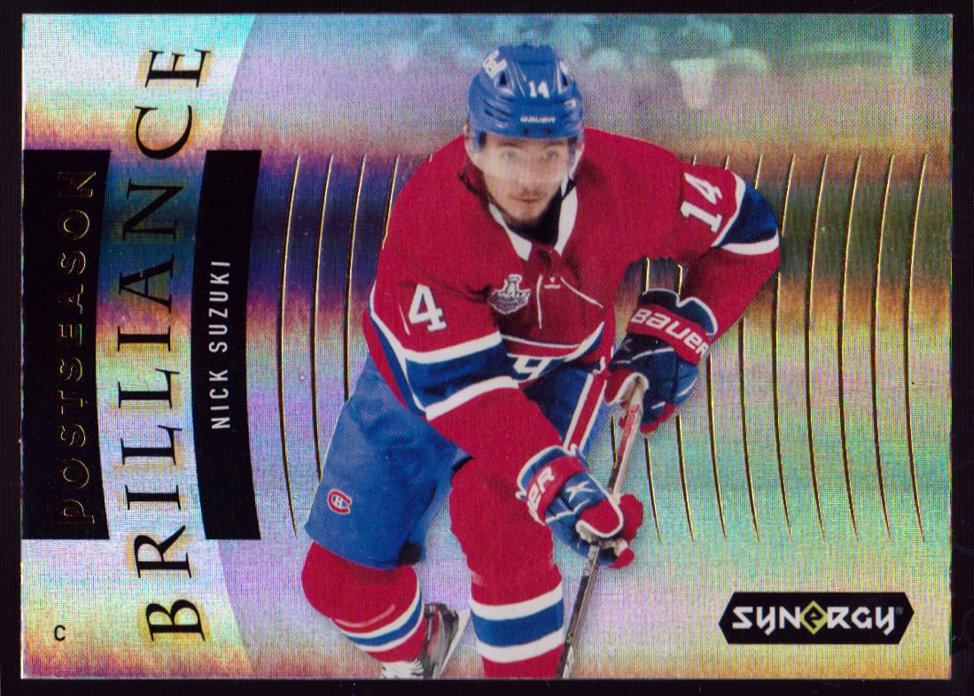 2021-22 Synergy Postseason Brilliance #PB6 Nick Suzuki (image for) 2021-22 Synergy Postseason Brilliance #PB6 Nick Suzuki