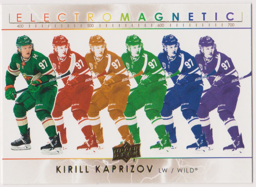 2021-22 Upper Deck Electromagnetic Gold #EM24 Kirill Kaprizov (image for) 2021-22 Upper Deck Electromagnetic Gold #EM24 Kirill Kaprizov