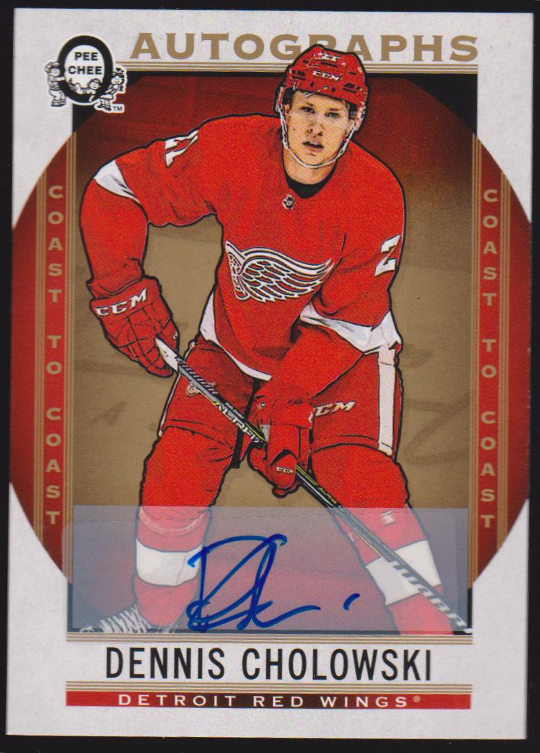 (image for) 2018-19 O-Pee-Chee Coast to Coast Auto #178 Dennis Cholowski