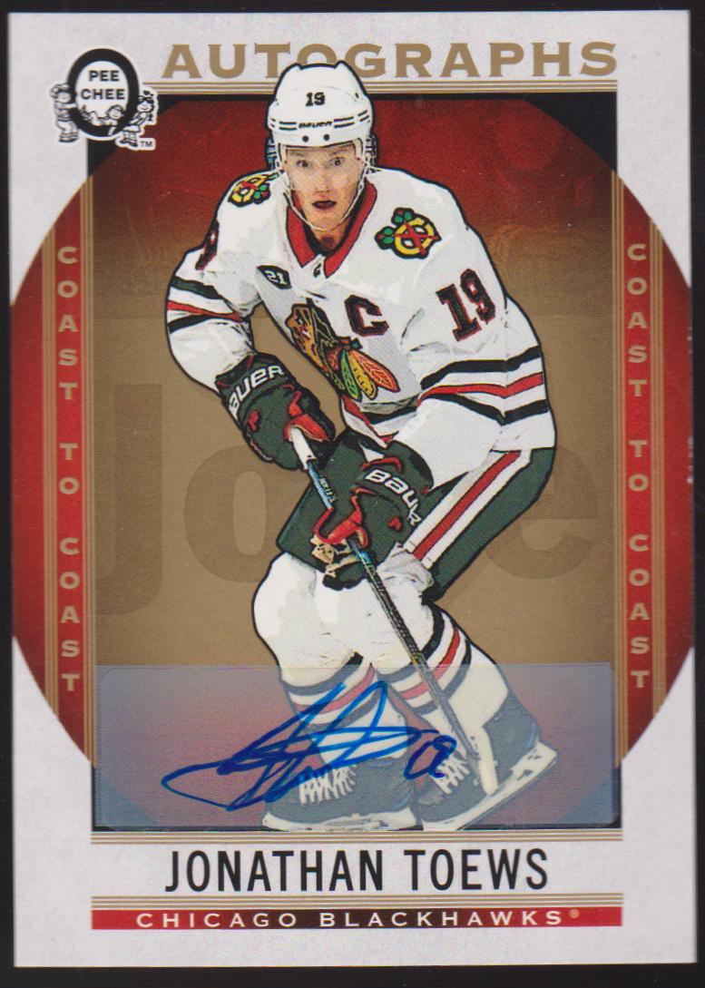 (image for) 2018-19 O-Pee-Chee Coast to Coast Auto #1 Jonathan Toews