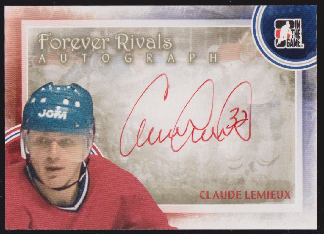 (image for) 2012-13 ITG Forever Rivals Autographs #ACL Claude Lemieux