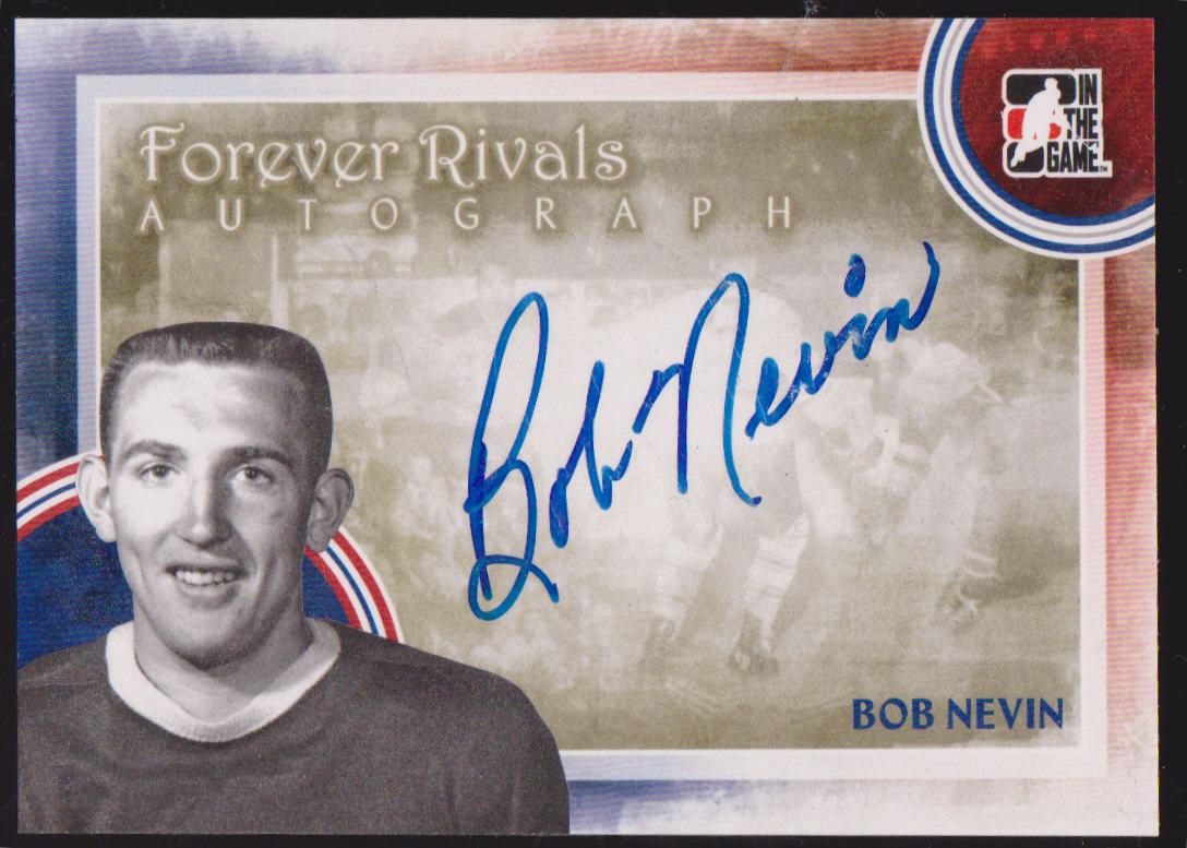 (image for) 2012-13 ITG Forever Rivals Autographs #ABN Bob Nevin