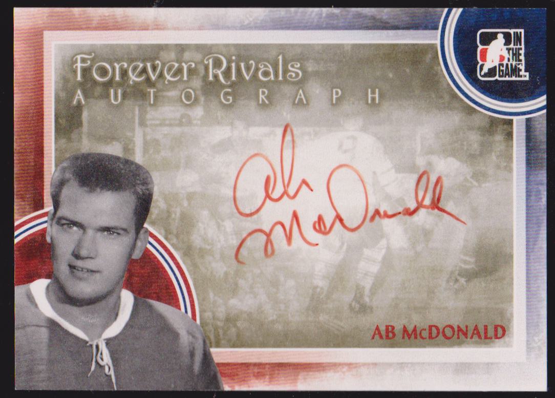 (image for) 2012-13 ITG Forever Rivals Autographs #AAM Ab McDonald