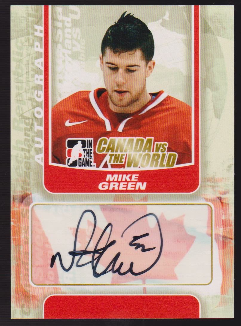 (image for) 2011-12 ITG Canada vs The World Autographs #AMGR Mike Green