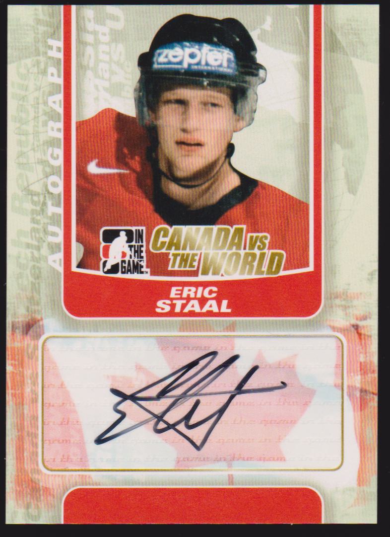 (image for) 2011-12 ITG Canada vs The World Autographs #AES Eric Staal