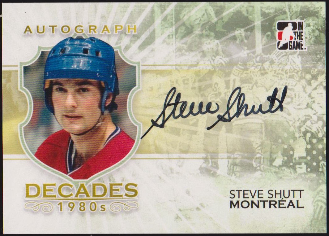 2010-11 ITG Decades 1980s Autographs #ASS Steve Shutt (image for) 2010-11 ITG Decades 1980s Autographs #ASS Steve Shutt