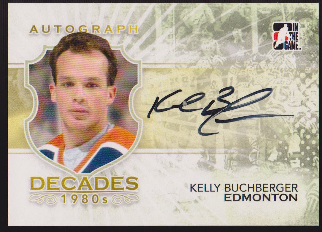 2010-11 ITG Decades 1980s Autographs #AKB Kelly Buchberger (image for) 2010-11 ITG Decades 1980s Autographs #AKB Kelly Buchberger