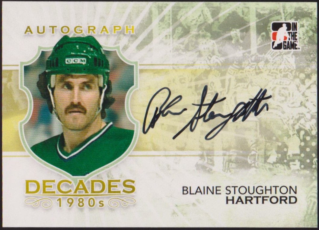 (image for) 2010-11 ITG Decades 1980s Autographs #ABST Blaine Stoughton