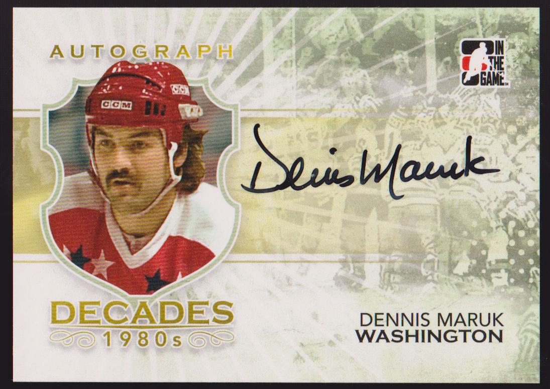 2010-11 ITG Decades 1980s Autographs #ADM Dennis Maruk (image for) 2010-11 ITG Decades 1980s Autographs #ADM Dennis Maruk
