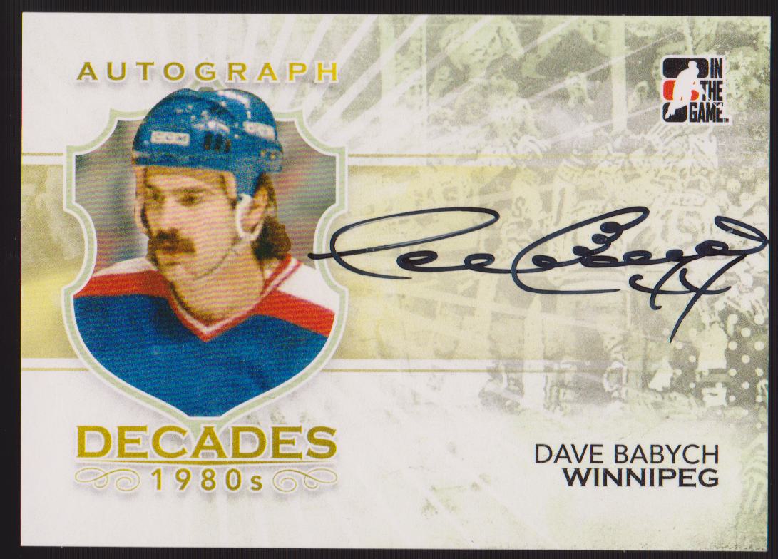 2010-11 ITG Decades 1980s Autographs #ADBA Dave Babych (image for) 2010-11 ITG Decades 1980s Autographs #ADBA Dave Babych