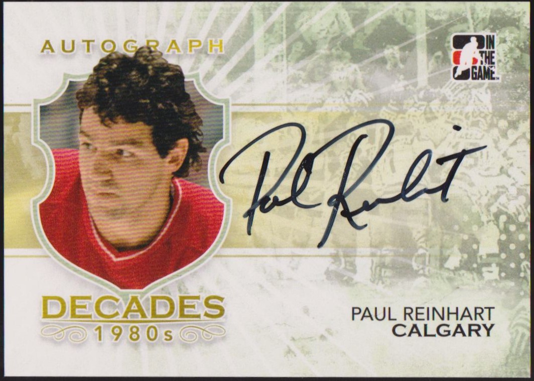 (image for) 2010-11 ITG Decades 1980s Autographs #APRH Paul Reinhart