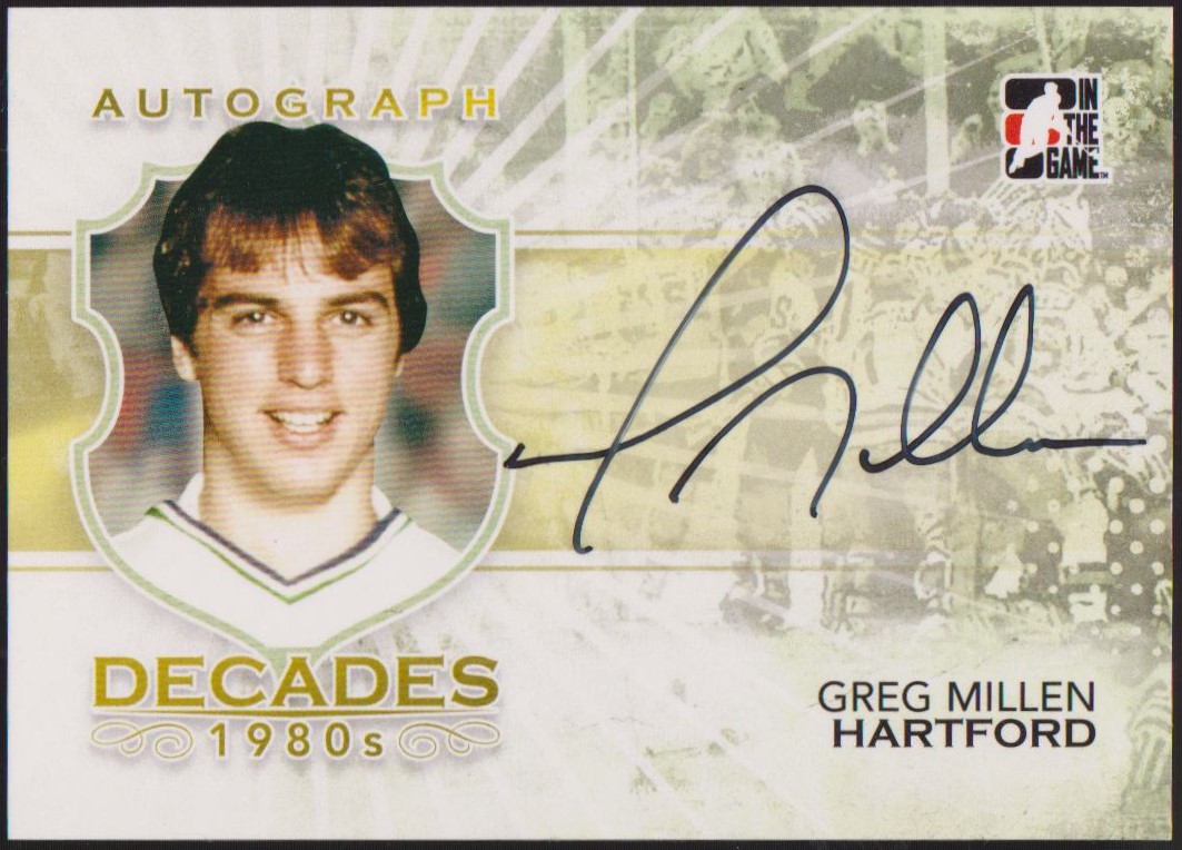 (image for) 2010-11 ITG Decades 1980s Autographs #AGM Greg Millen