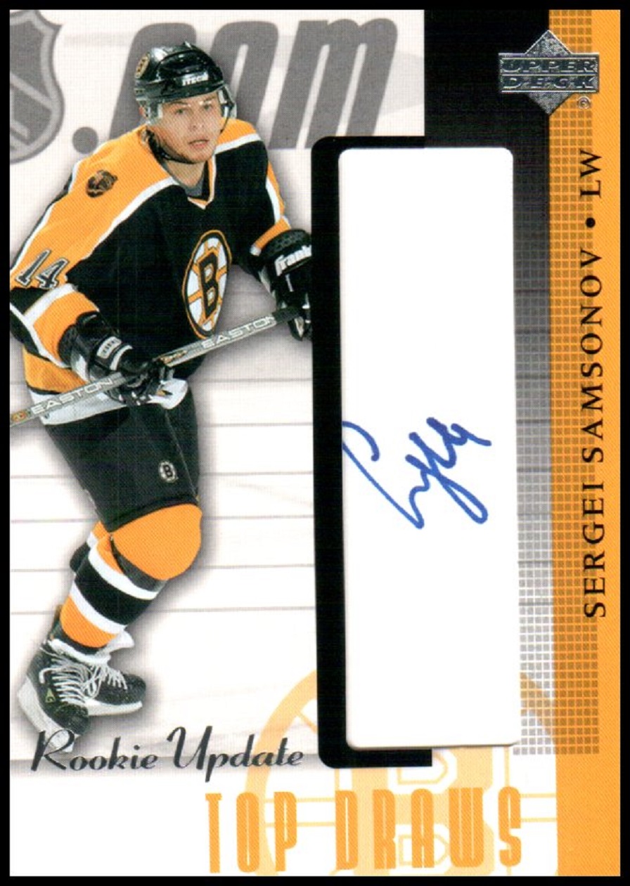 (image for) 2002-03 Upper Deck Rookie Update Autographs #SS Sergei Samsonov