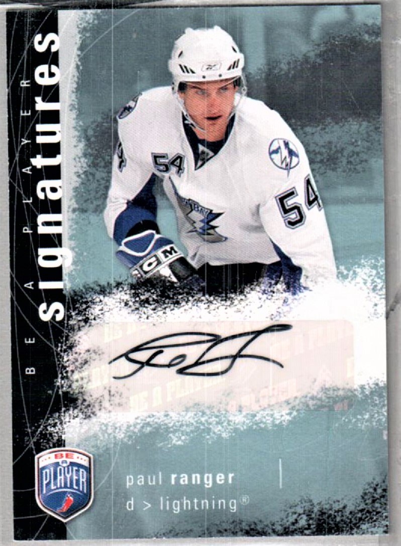 2007-08 Be A Player Signatures #SPR Paul Ranger (image for) 2007-08 Be A Player Signatures #SPR Paul Ranger