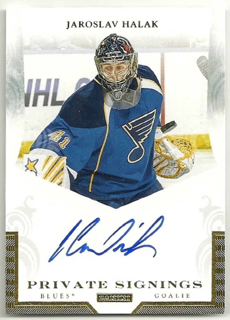 2011-12 Panini Private Signings #JH Jaroslav Halak AUTO (image for) 2011-12 Panini Private Signings #JH Jaroslav Halak AUTO