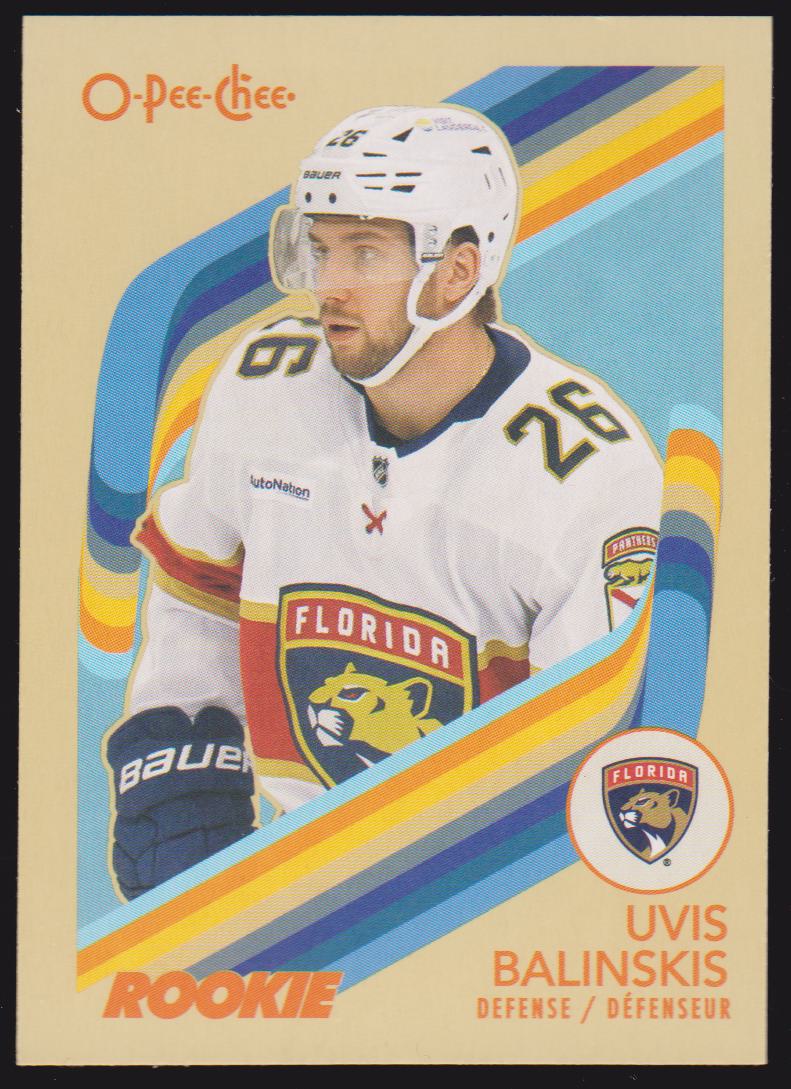 2023-24 O-Pee-Chee Retro #595 Uvis Balinskis - RC Year (image for) 2023-24 O-Pee-Chee Retro #595 Uvis Balinskis - RC Year
