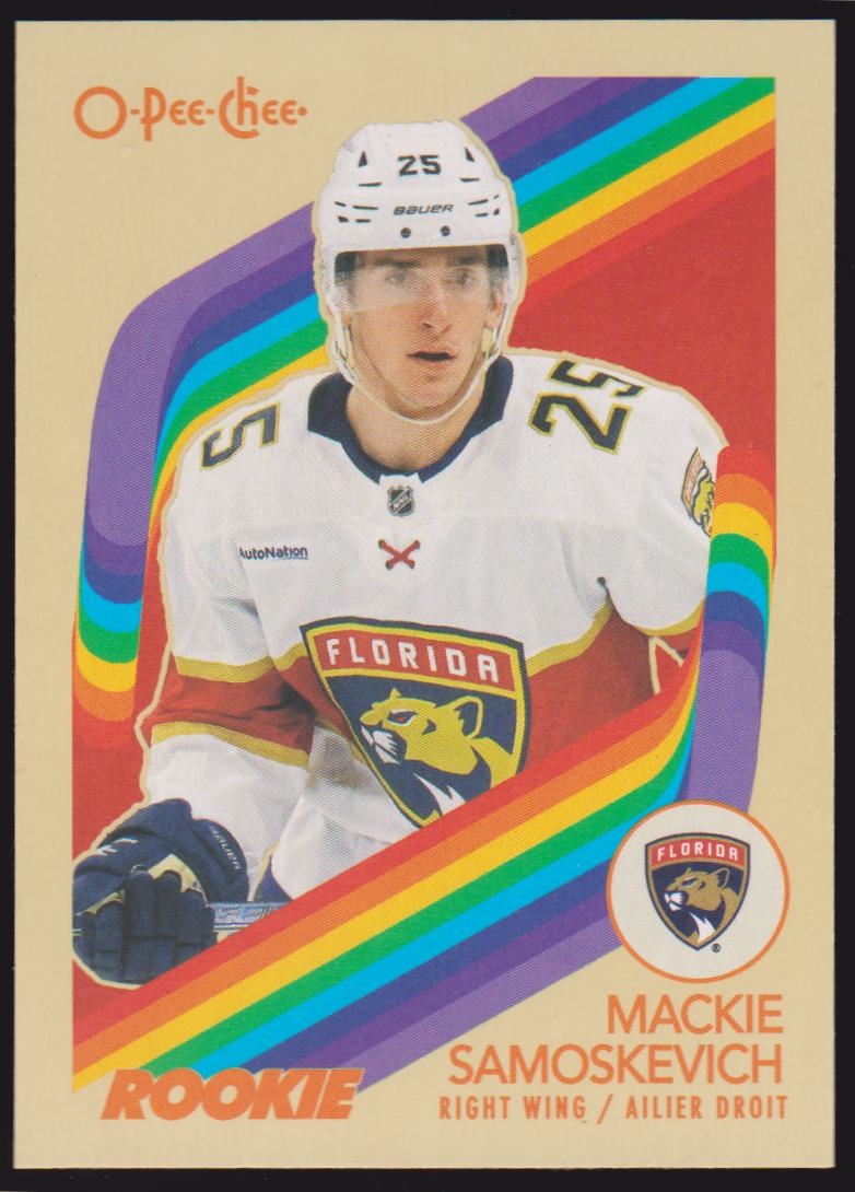 2023-24 O-Pee-Chee Retro #592 Mackie Samoskevich - RC Year (image for) 2023-24 O-Pee-Chee Retro #592 Mackie Samoskevich - RC Year