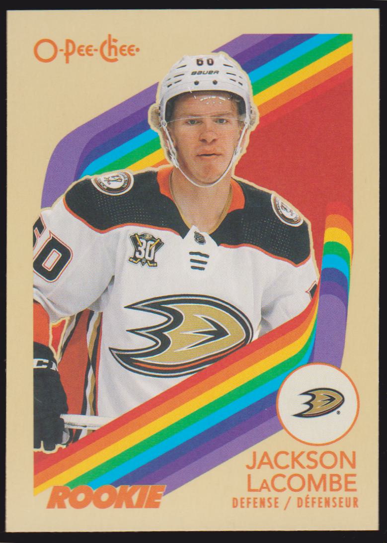 2023-24 O-Pee-Chee Retro #586 Jackson LaCombe - RC Year (image for) 2023-24 O-Pee-Chee Retro #586 Jackson LaCombe - RC Year