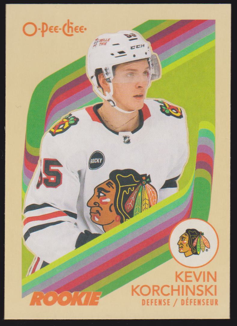2023-24 O-Pee-Chee Retro #587 Kevin Korchinski - RC Year (image for) 2023-24 O-Pee-Chee Retro #587 Kevin Korchinski - RC Year
