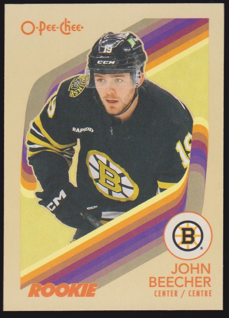 2023-24 O-Pee-Chee Retro #585 John Beecher - RC Year (image for) 2023-24 O-Pee-Chee Retro #585 John Beecher - RC Year