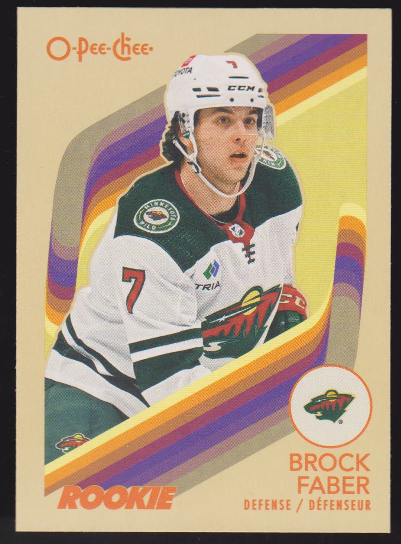2023-24 O-Pee-Chee Retro #580 Brock Faber - RC Year (image for) 2023-24 O-Pee-Chee Retro #580 Brock Faber - RC Year