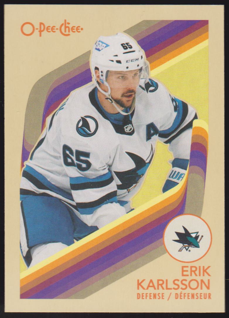 2023-24 O-Pee-Chee Retro #540 Erik Karlsson (image for) 2023-24 O-Pee-Chee Retro #540 Erik Karlsson