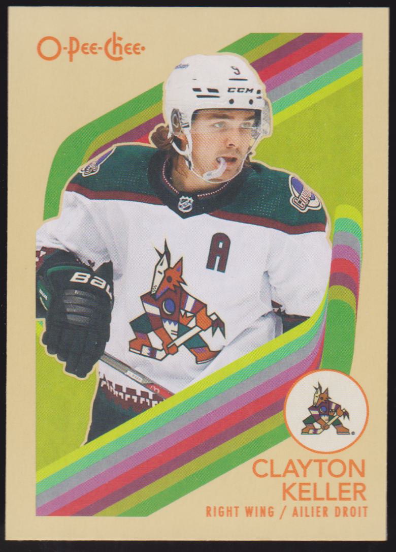 2023-24 O-Pee-Chee Retro #530 Clayton Keller (image for) 2023-24 O-Pee-Chee Retro #530 Clayton Keller