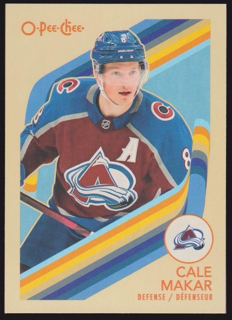 2023-24 O-Pee-Chee Retro #525 Cale Makar (image for) 2023-24 O-Pee-Chee Retro #525 Cale Makar