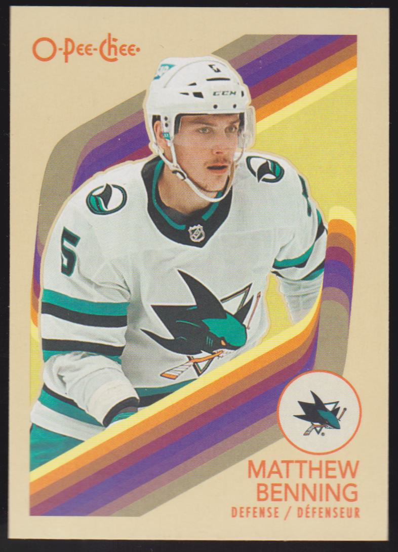 2023-24 O-Pee-Chee Retro #398 Matt Benning (image for) 2023-24 O-Pee-Chee Retro #398 Matt Benning