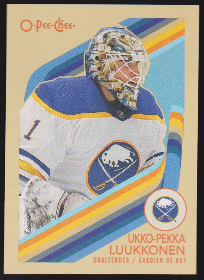 2023-24 O-Pee-Chee Retro #392 Ukko-Pekka Luukkonen (image for) 2023-24 O-Pee-Chee Retro #392 Ukko-Pekka Luukkonen