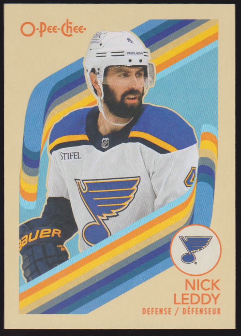 2023-24 O-Pee-Chee Retro #385 Nick Leddy (image for) 2023-24 O-Pee-Chee Retro #385 Nick Leddy