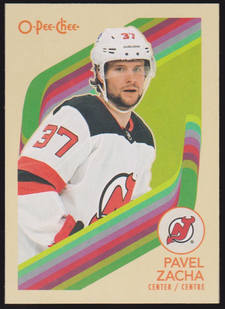 2023-24 O-Pee-Chee Retro #349 Pavel Zacha (image for) 2023-24 O-Pee-Chee Retro #349 Pavel Zacha