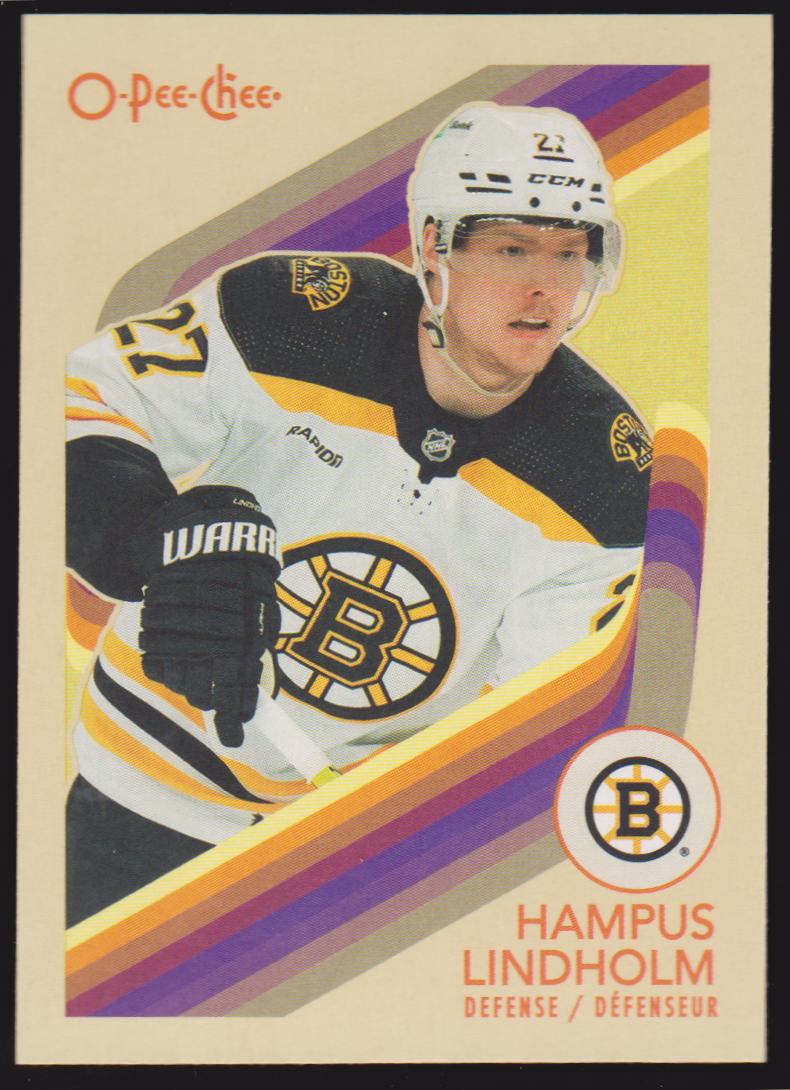 2023-24 O-Pee-Chee Retro #318 Hampus Lindholm (image for) 2023-24 O-Pee-Chee Retro #318 Hampus Lindholm
