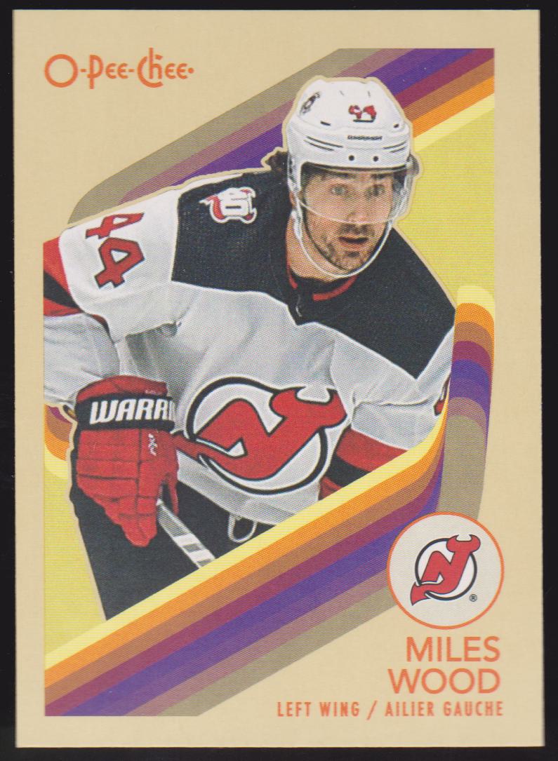 2023-24 O-Pee-Chee Retro #263 Miles Wood (image for) 2023-24 O-Pee-Chee Retro #263 Miles Wood
